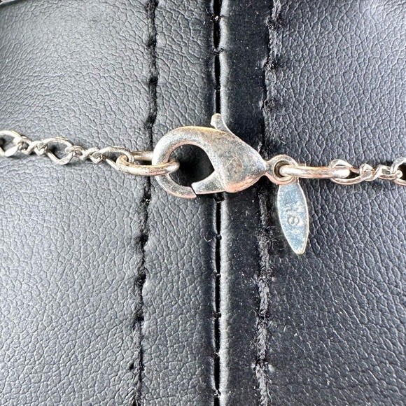 Avon SH signed silver tone purple rhinestone choker necklace - Picture 6 of 7